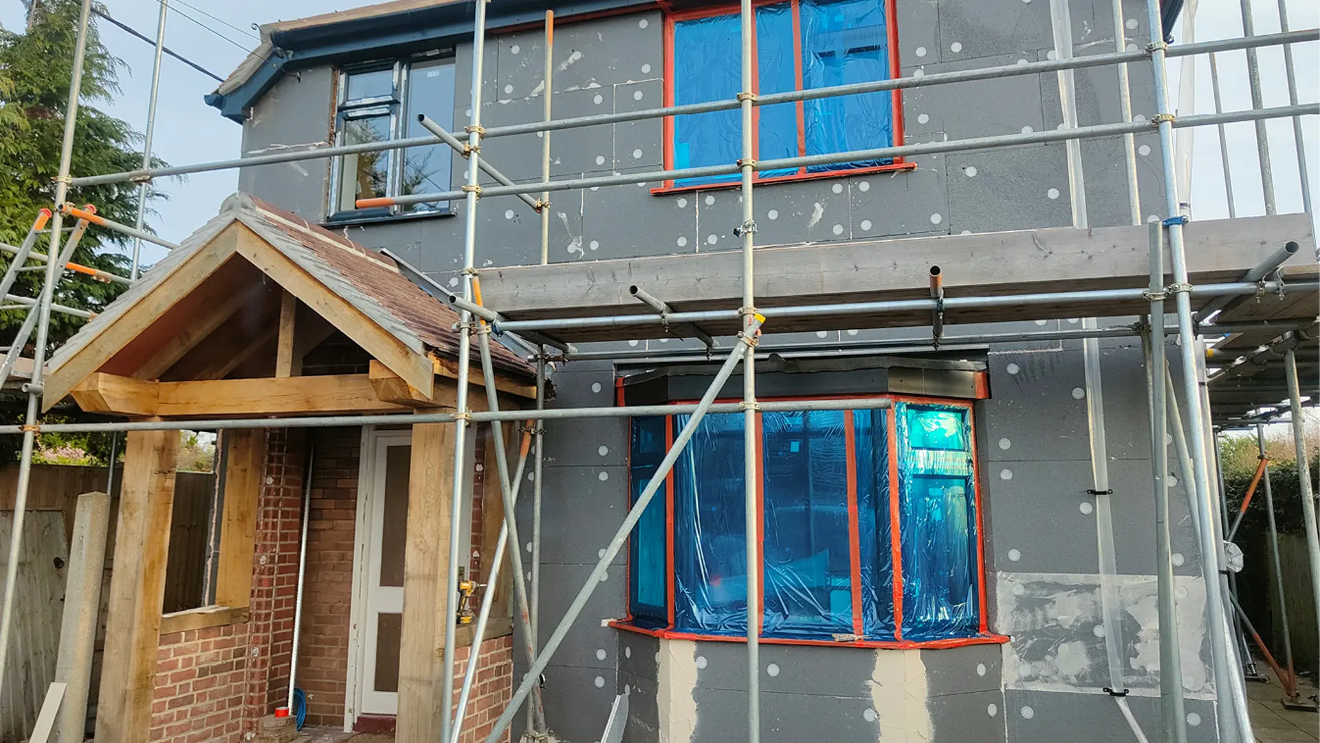 External wall insulation and silicone render in Great Bromley 2