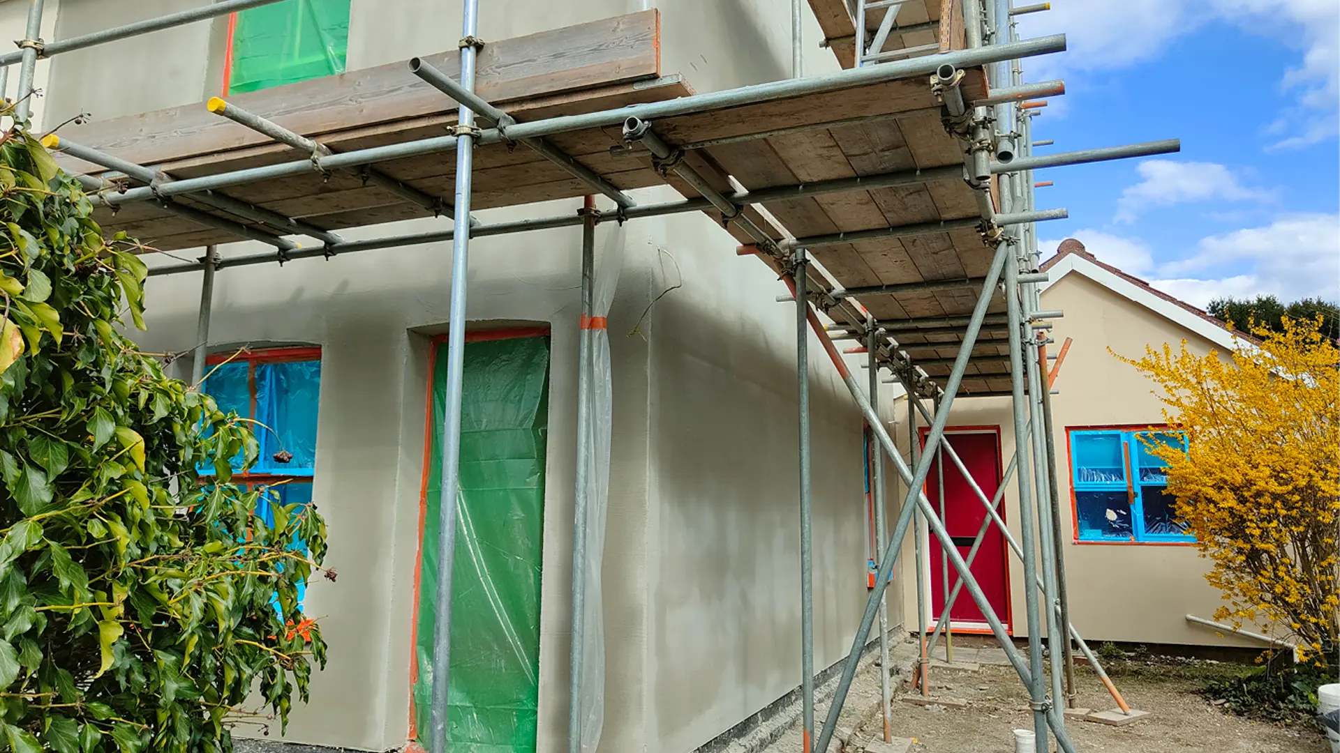 External wall insulation and silicone render in Ipswich