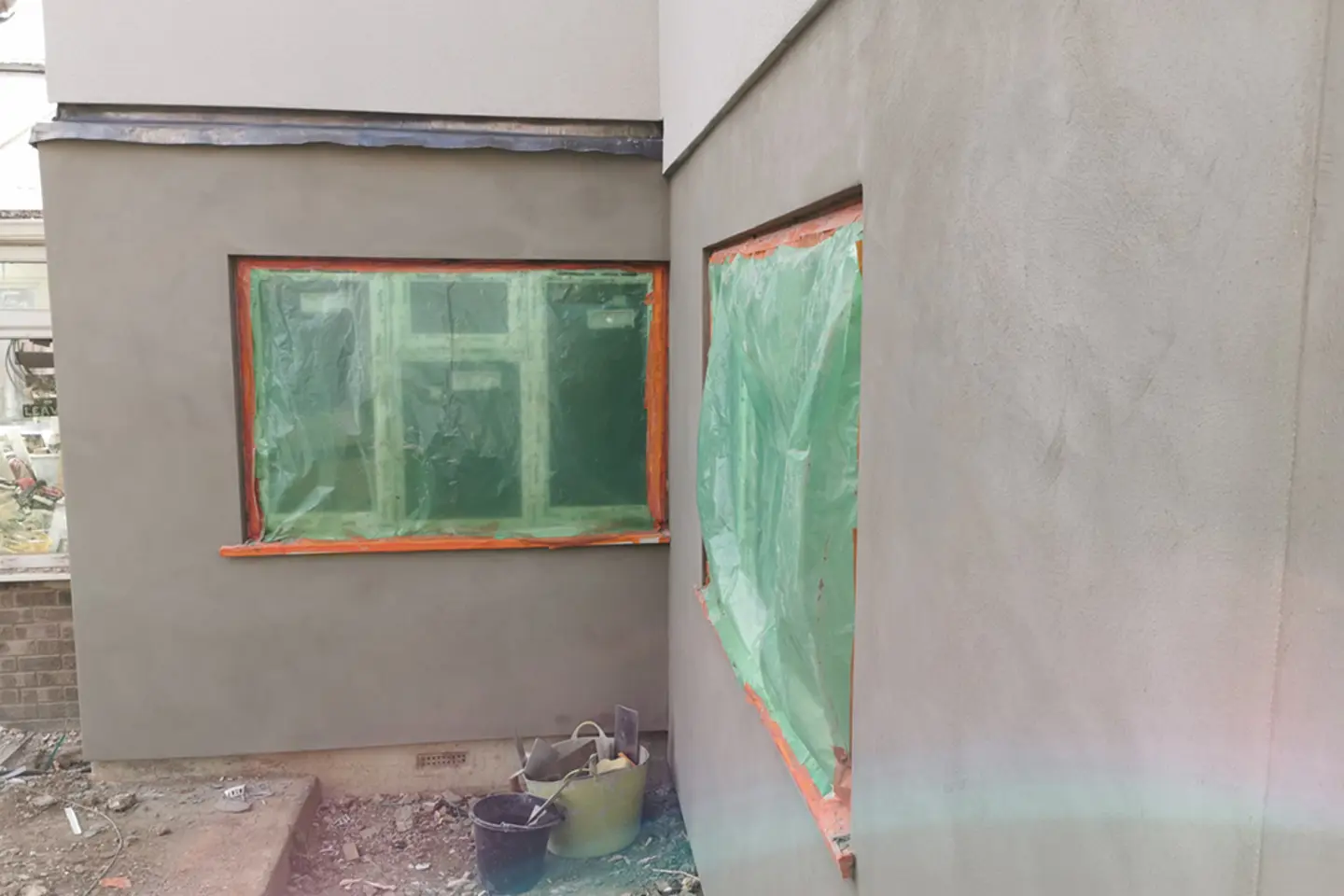 External wall insulation and silicone render in Sudbury 2